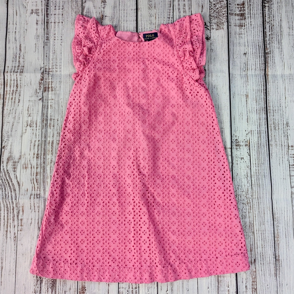 Polo by Ralph Lauren Pink Eyelet Dress